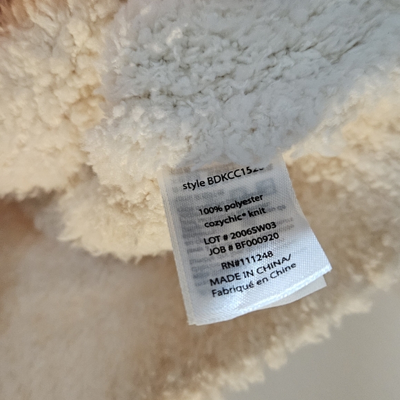 Barefoot Dreams Cozy Chic Zip up Cream Sweater - Picture 6 of 6